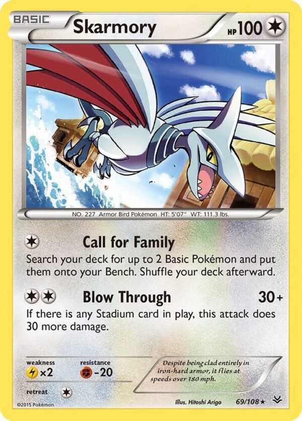 Skarmory 69/108 Reverse Holofoil XY – Roaring Skies