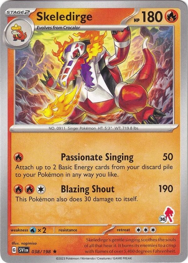 Skeledirge Armarouge 36 038/198 Normal Battle Academy 2024