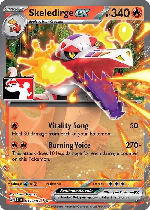 Skeledirge ex 037/193 Holofoil Prize Pack Series Cards
