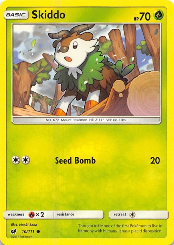 Skiddo 10/111 Reverse Holofoil SM – Crimson Invasion Skiddo 10/111 Reverse Holofoil SM – Crimson Invasion