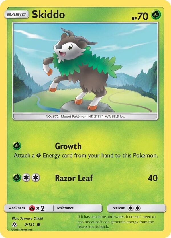 Skiddo 9/131 Normal SM – Forbidden Light
