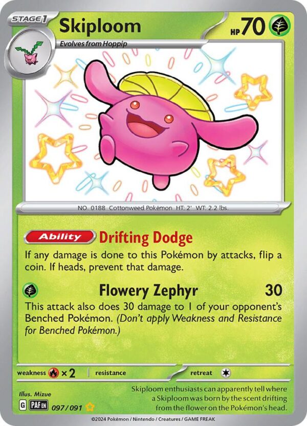 Skiploom 097/091 Holofoil SV: Paldean Fates