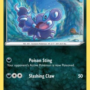 Skorupi 121/202 Reverse Holofoil SWSH01: Sword & Shield Base Set Skorupi 121/202 Reverse Holofoil SWSH01: Sword & Shield Base Set