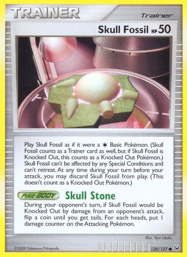 Skull Fossil 120/127 Reverse Holofoil Platinum