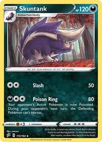 Skuntank | 115/192 | Reverse Holofoil | SWSH02: Rebel Clash