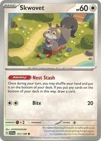 Skwovet | 151/198 | Reverse Holofoil | SV01: Scarlet & Violet Base Set