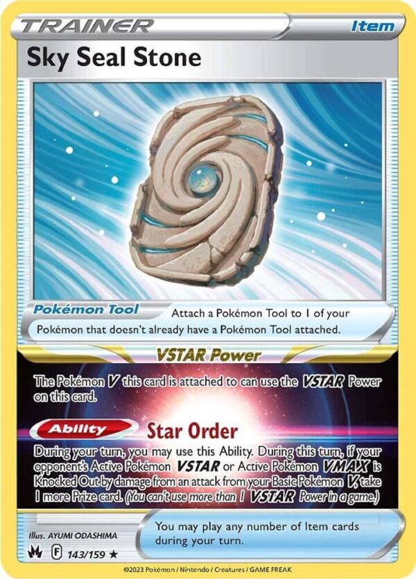 Sky Seal Stone 143/159 Holofoil Crown Zenith