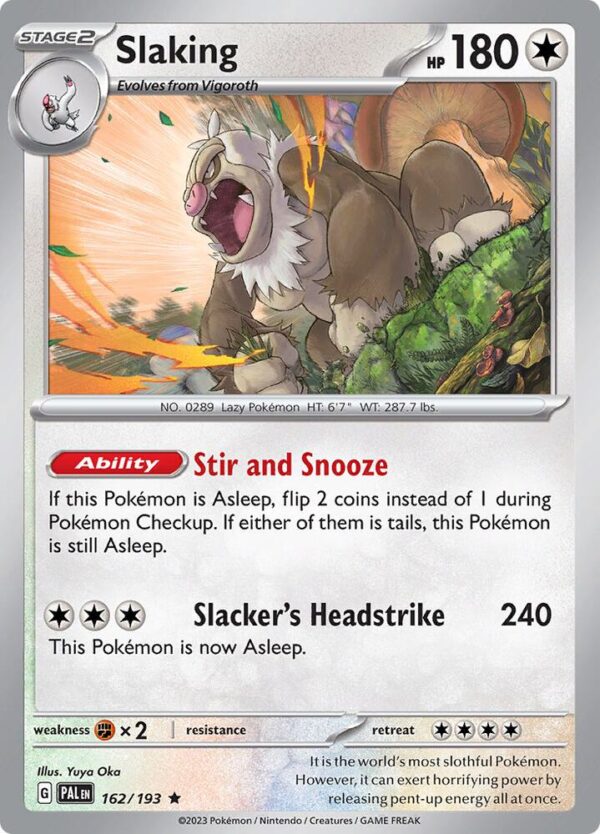 Slaking 162/193 Holofoil SV02: Paldea Evolved Slaking 162/193 Holofoil SV02: Paldea Evolved