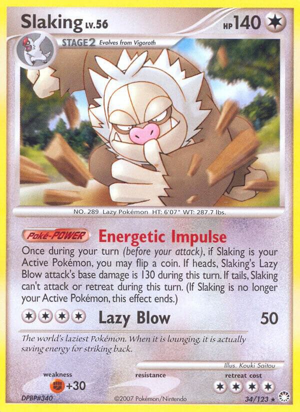 Slaking 34/123 Reverse Holofoil Mysterious Treasures