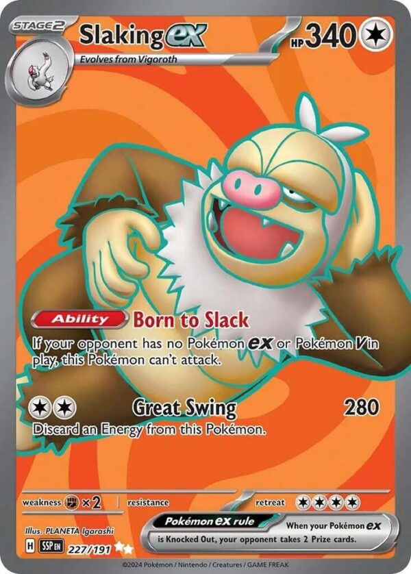 Slaking ex 227/191 Holofoil SV08: Surging Sparks