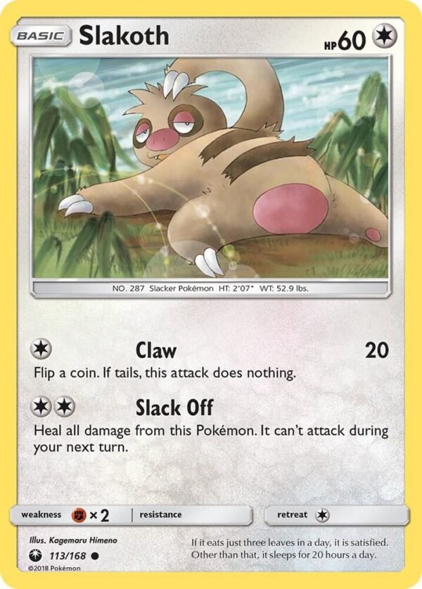 Slakoth 113/168 Normal SM – Celestial Storm