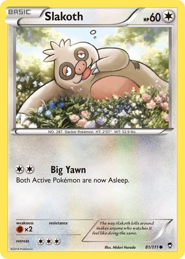 Slakoth 81/111 Normal XY – Furious Fists Slakoth 81/111 Normal XY – Furious Fists