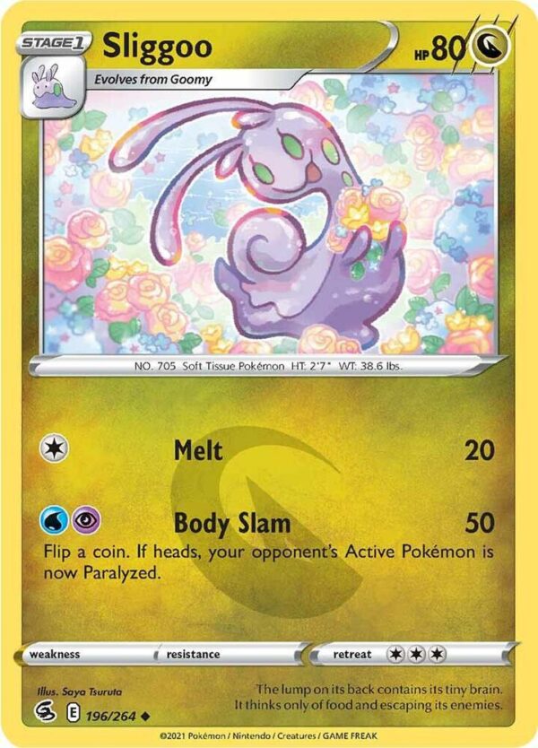 Sliggoo 196/264 Normal SWSH08: Fusion Strike