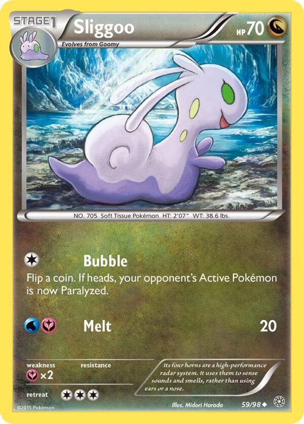 Sliggoo 59/98 Reverse Holofoil XY – Ancient Origins Sliggoo 59/98 Reverse Holofoil XY – Ancient Origins