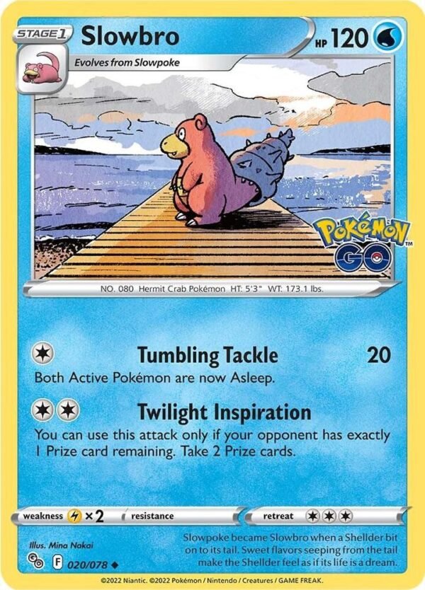 Slowbro 020/078 Reverse Holofoil Pokemon GO
