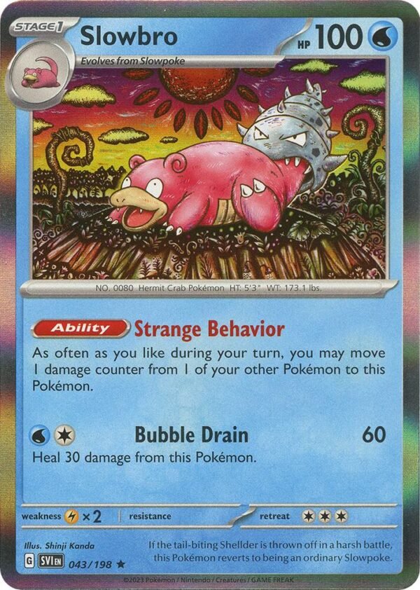 Slowbro 043/198 Holofoil SV01: Scarlet & Violet Base Set Slowbro 043/198 Holofoil SV01: Scarlet & Violet Base Set