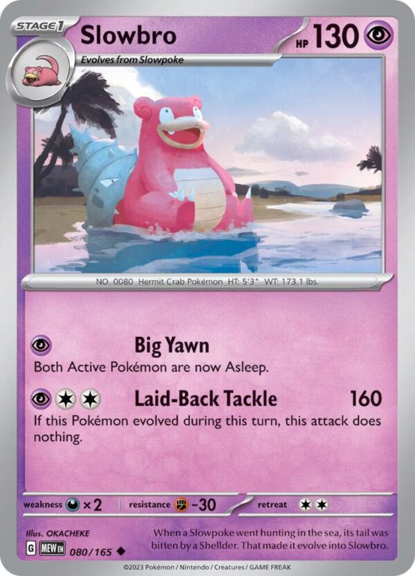 Slowbro 080/165 Normal SV: Scarlet & Violet 151