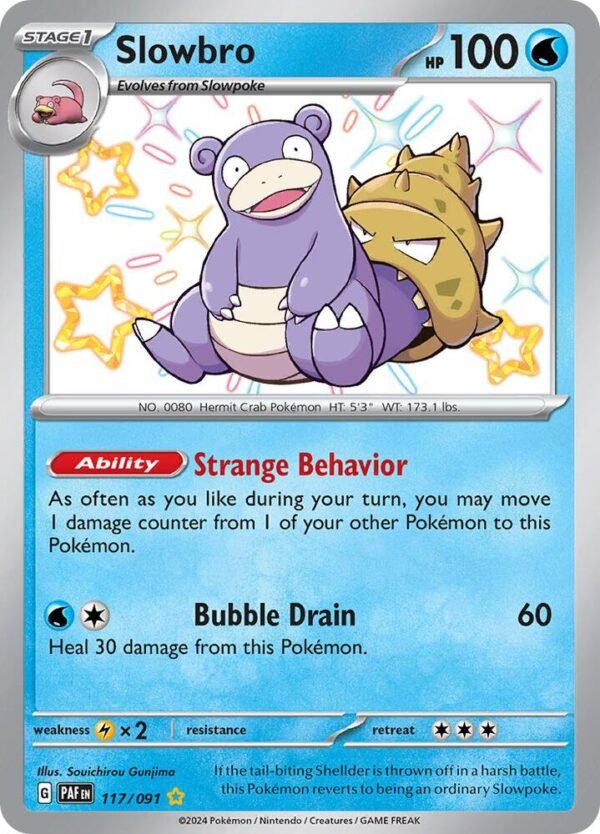 Slowbro 117/091 Holofoil SV: Paldean Fates Slowbro 117/091 Holofoil SV: Paldean Fates