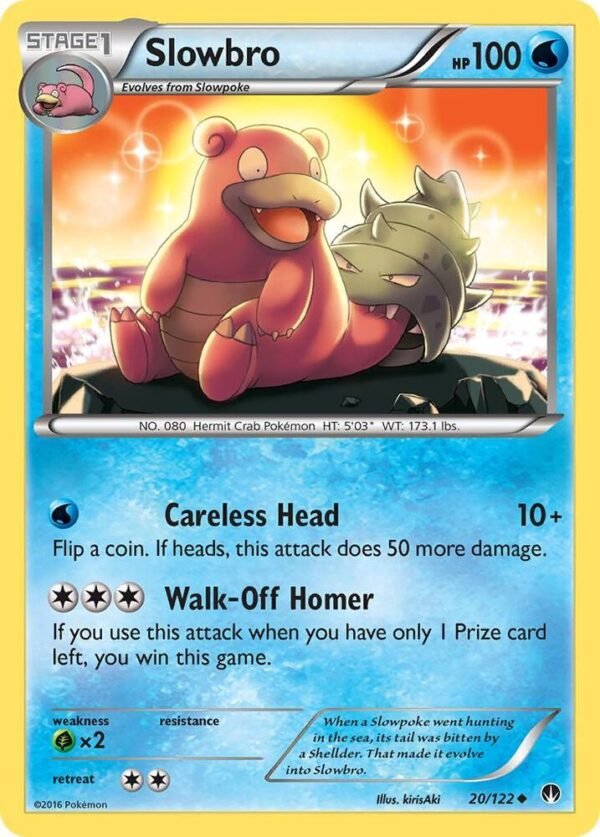 Slowbro 20/122 Reverse Holofoil XY – BREAKpoint Slowbro 20/122 Reverse Holofoil XY – BREAKpoint