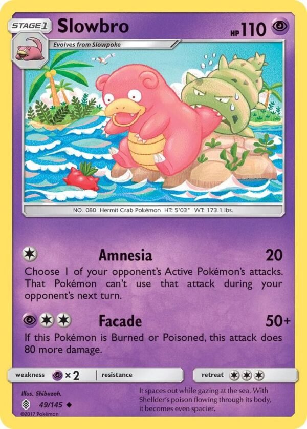 Slowbro 49/145 Reverse Holofoil SM – Guardians Rising Slowbro 49/145 Reverse Holofoil SM – Guardians Rising