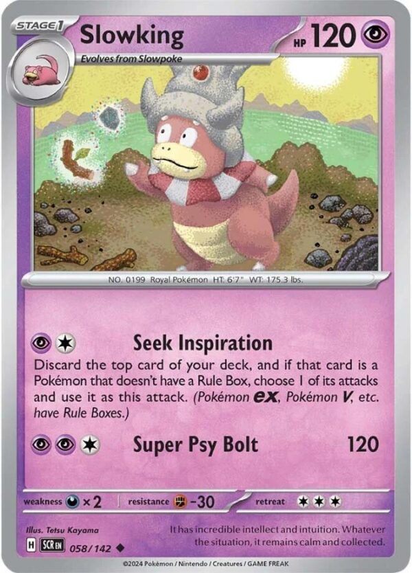 Slowking 058/142 Reverse Holofoil SV07: Stellar Crown