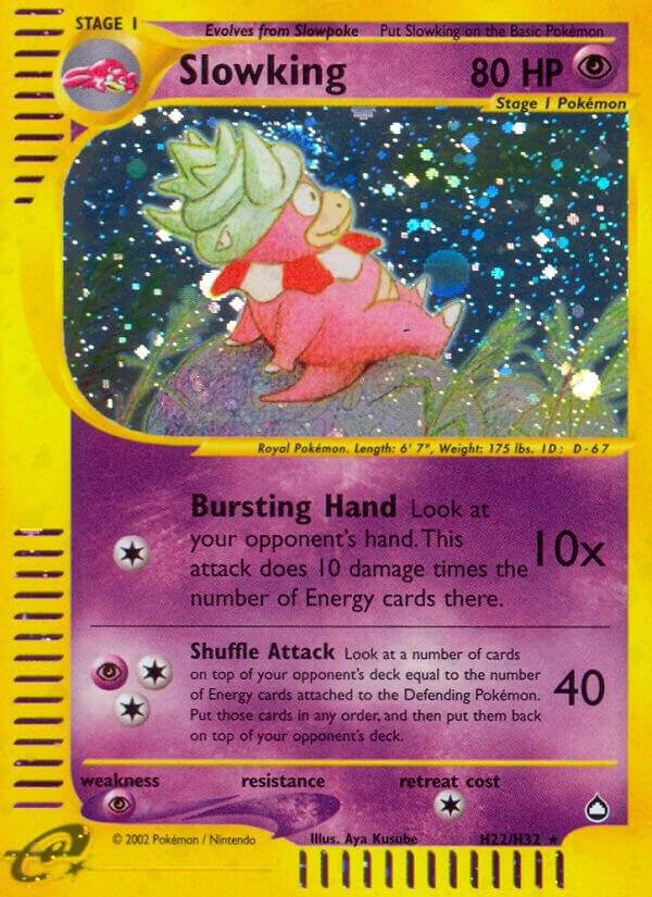 Slowking (H22) H22/H32 Holofoil Aquapolis