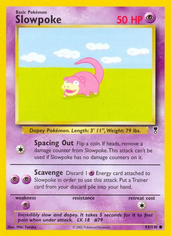 Slowpoke 093/110 Reverse Holofoil Legendary Collection Slowpoke 093/110 Reverse Holofoil Legendary Collection
