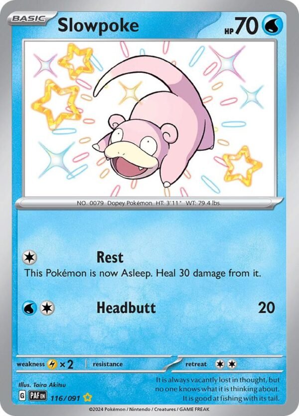 Slowpoke 116/091 Holofoil SV: Paldean Fates Slowpoke 116/091 Holofoil SV: Paldean Fates