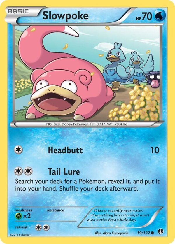 Slowpoke 19/122 Reverse Holofoil XY – BREAKpoint Slowpoke 19/122 Reverse Holofoil XY – BREAKpoint
