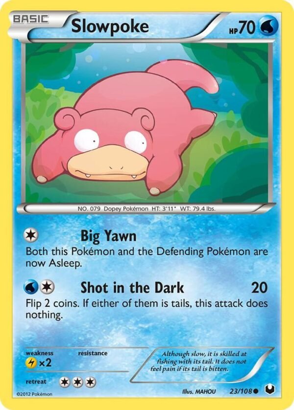 Slowpoke 23/108 Reverse Holofoil Dark Explorers Slowpoke 23/108 Reverse Holofoil Dark Explorers