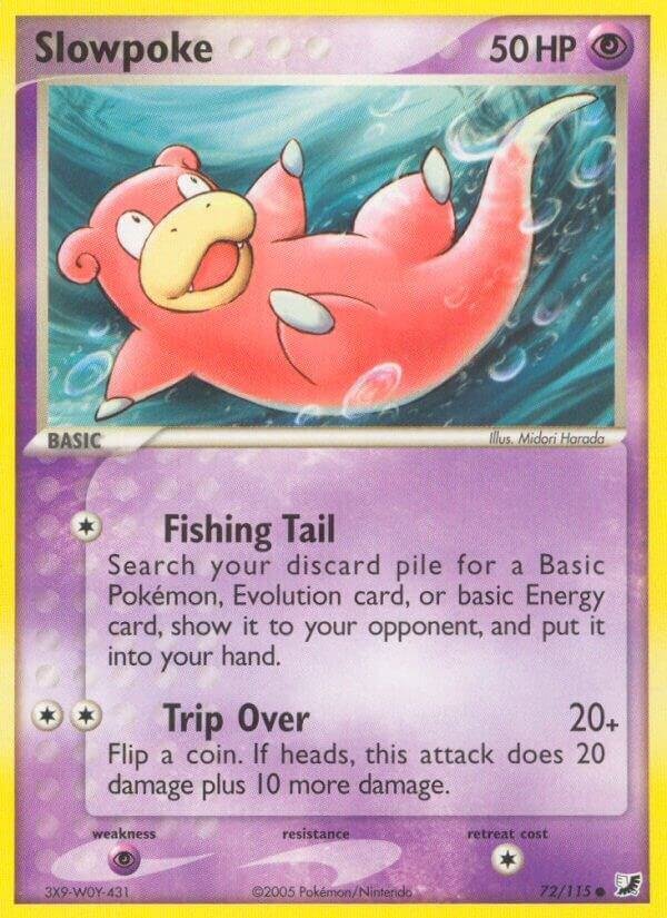 Slowpoke 72/115 Reverse Holofoil Unseen Forces Slowpoke 72/115 Reverse Holofoil Unseen Forces