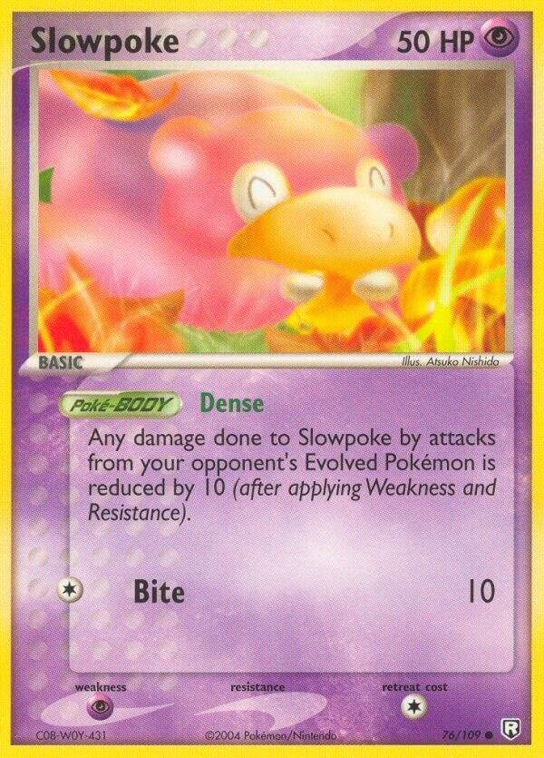 Slowpoke 76/109 Reverse Holofoil Team Rocket Returns Slowpoke 76/109 Reverse Holofoil Team Rocket Returns