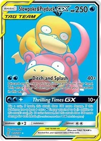 Slowpoke & Psyduck GX (Full Art) | 217/236 | Holofoil | SM - Unified Minds