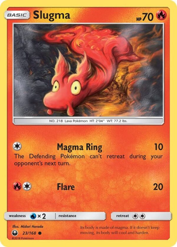 Slugma 23/168 Normal SM – Celestial Storm Slugma 23/168 Normal SM – Celestial Storm