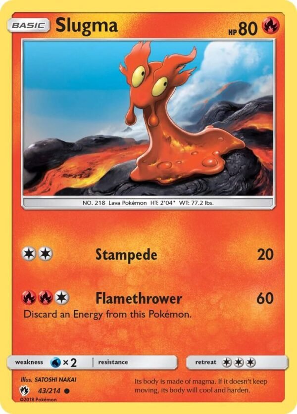 Slugma 43/214 Normal SM – Lost Thunder