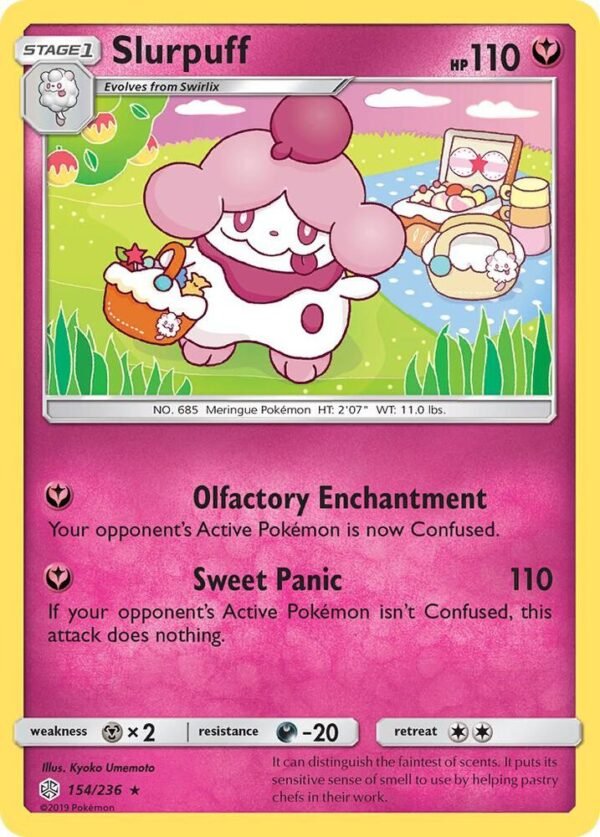 Slurpuff 154/236 Reverse Holofoil SM – Cosmic Eclipse Slurpuff 154/236 Reverse Holofoil SM – Cosmic Eclipse