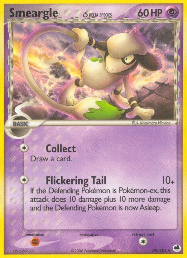 Smeargle (Delta Species) 39/101 Normal Dragon Frontiers Smeargle (Delta Species) 39/101 Normal Dragon Frontiers