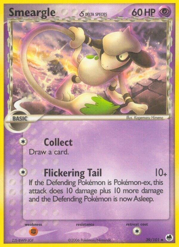 Smeargle (Delta Species) 39/101 Reverse Holofoil Dragon Frontiers