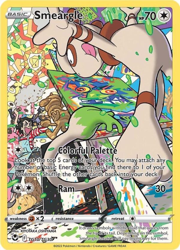Smeargle TG10/TG30 Holofoil SWSH12: Silver Tempest Trainer Gallery Smeargle TG10/TG30 Holofoil SWSH12: Silver Tempest Trainer Gallery