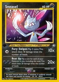 Sneasel | 025/111 | 1st Edition | Neo Genesis