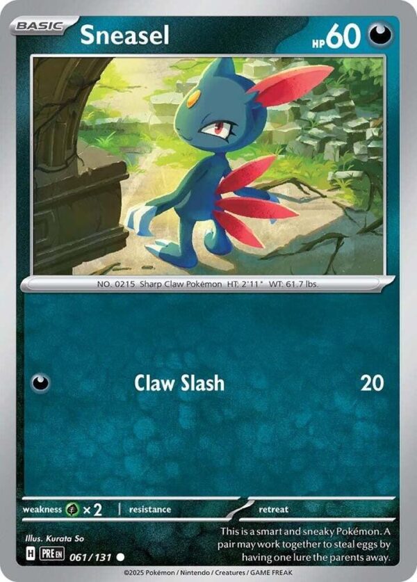 Sneasel 061/131 Normal SV: Prismatic Evolutions Sneasel 061/131 Normal SV: Prismatic Evolutions