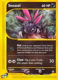 Sneasel | 110/147 | Reverse Holofoil | Aquapolis