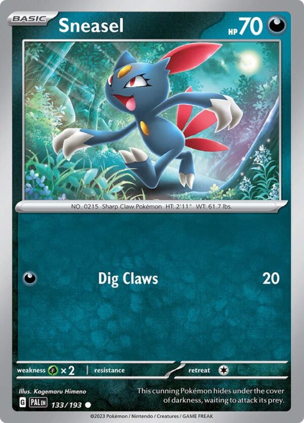 Sneasel 133/193 Normal SV02: Paldea Evolved Sneasel 133/193 Normal SV02: Paldea Evolved