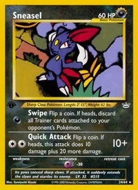 Sneasel | 24/64 | 1st Edition | Neo Revelation