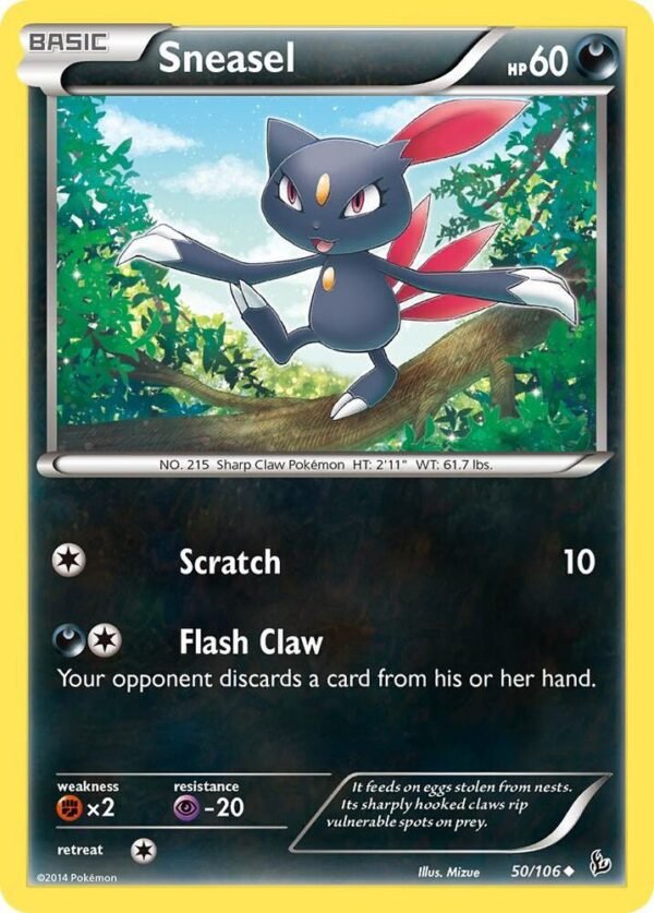 Sneasel (50) 50/106 Normal XY – Flashfire Sneasel (50) 50/106 Normal XY – Flashfire