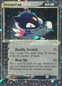 Sneasel ex | 103/109 | Holofoil | Ruby and Sapphire Sneasel ex | 103/109 | Holofoil | Ruby and Sapphire