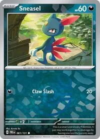 Sneasel (Master Ball Pattern) | 061/131 | Holofoil | SV: Prismatic Evolutions