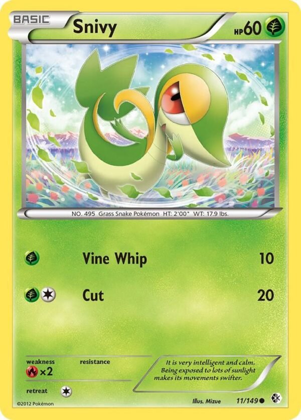 Snivy 11/149 Reverse Holofoil Boundaries Crossed