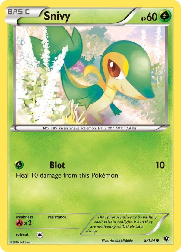 Snivy 5/124 Reverse Holofoil XY – Fates Collide