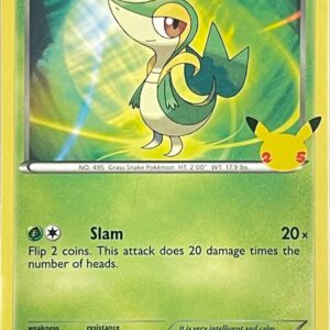Snivy 5/25 005/025 Normal McDonald’s 25th Anniversary Promos Snivy 5/25 005/025 Normal McDonald’s 25th Anniversary Promos